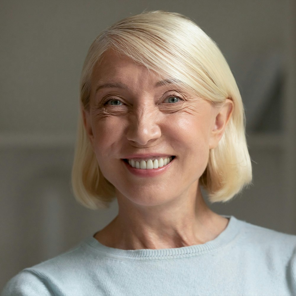 Smiling mature lady