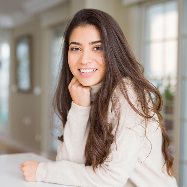 Woman smiling