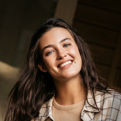 Smiling young woman