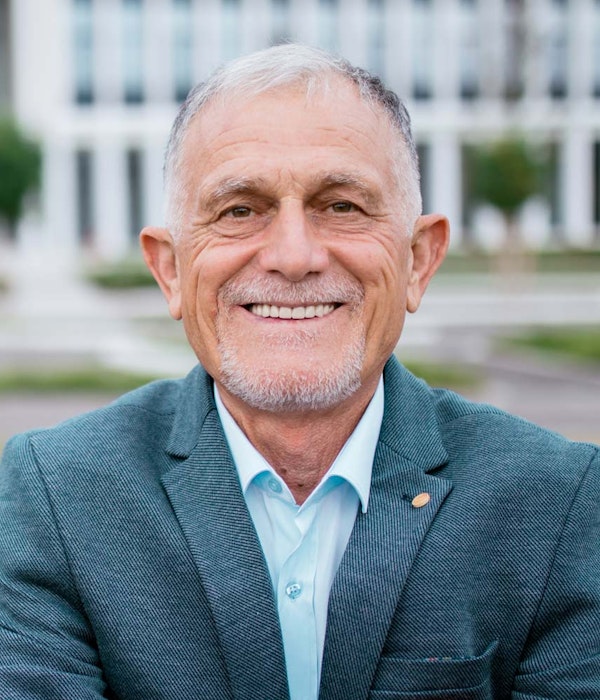 Older man smiling