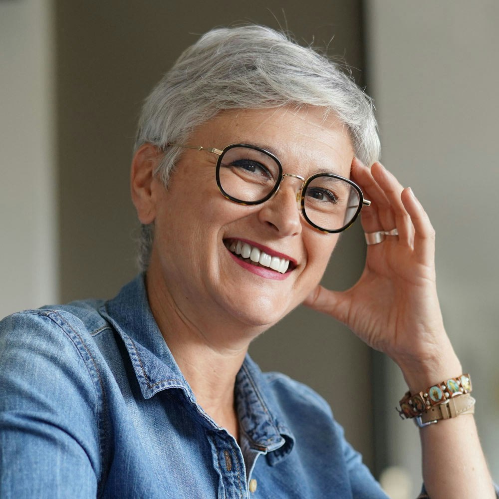 Smiling mature woman