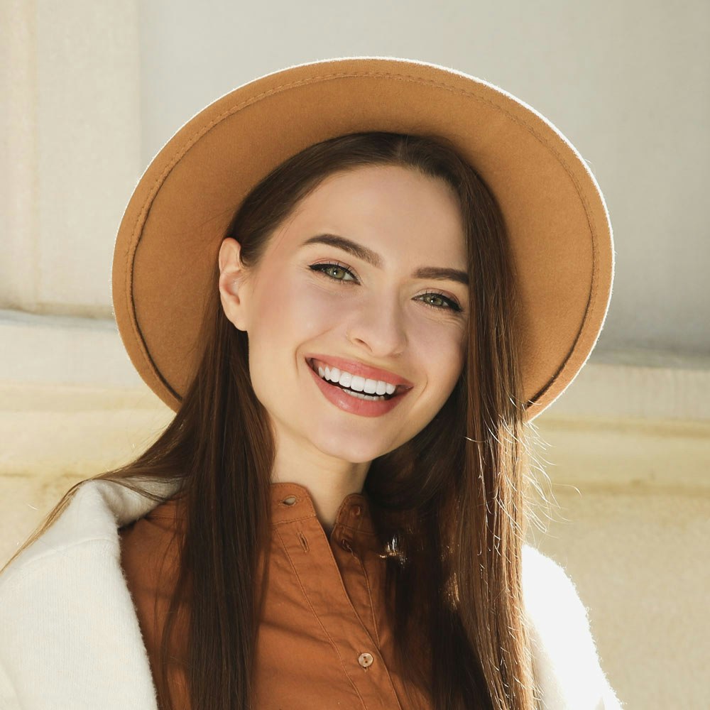 Woman with beautiful smile