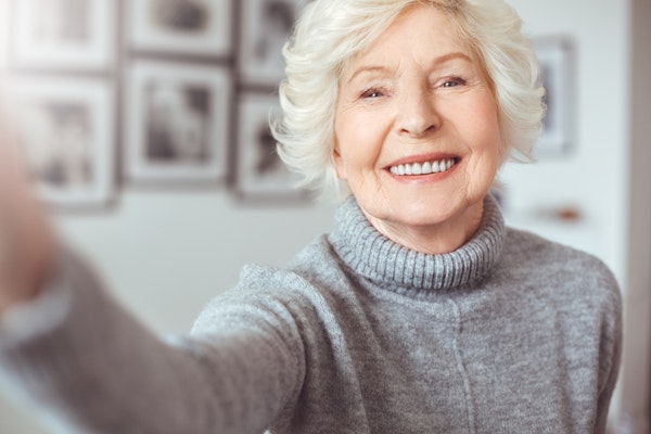 Smiling mature woman