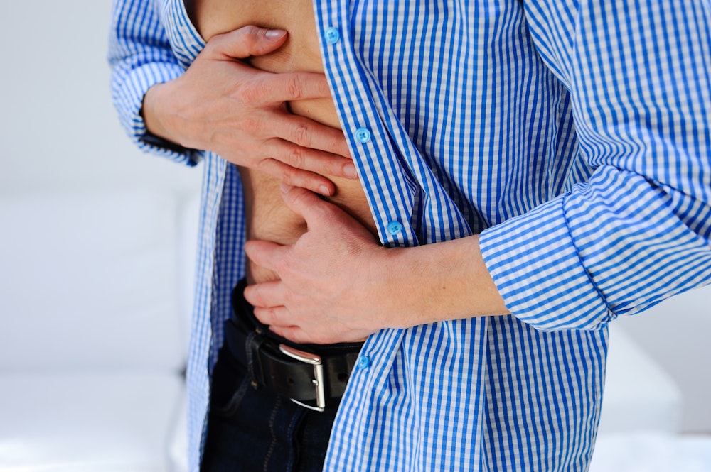 Person with heartburn