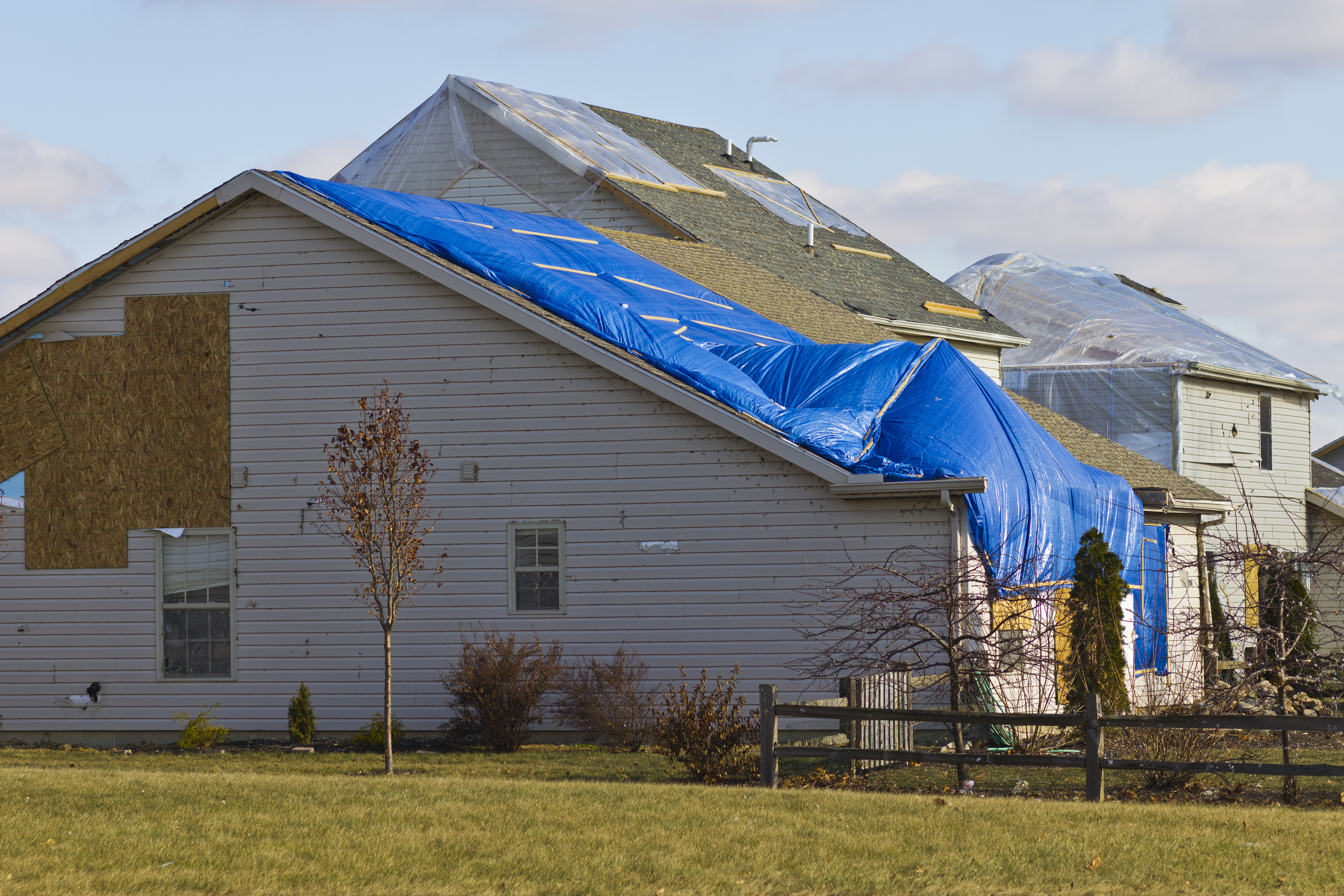 House damaged by tornado